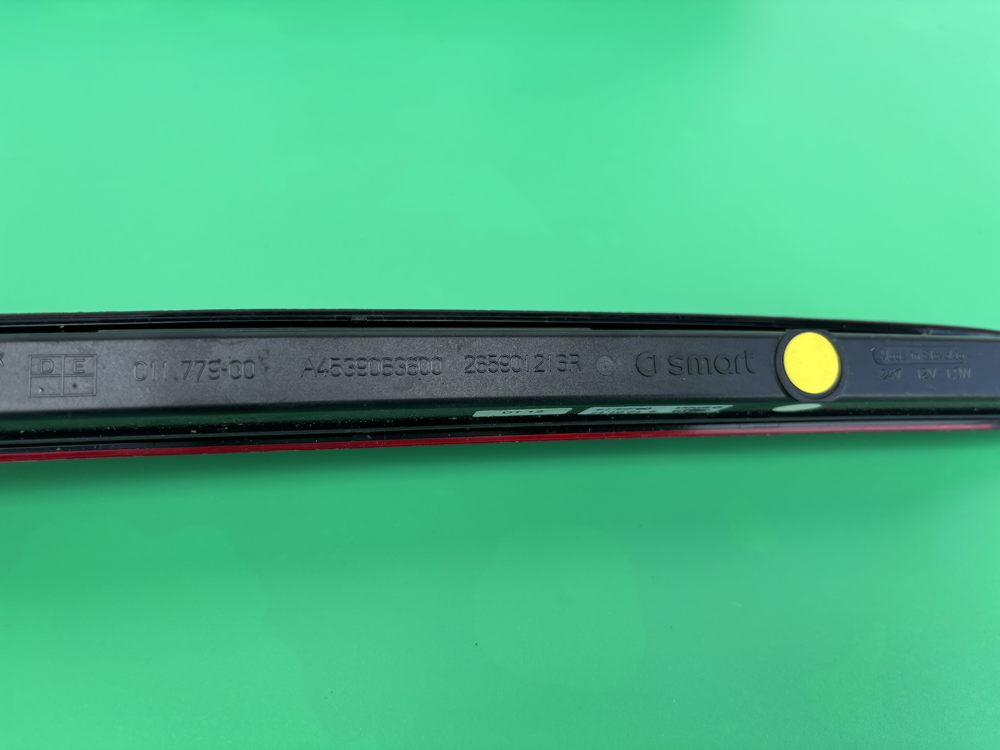 SMART FORTWO 453 light STOPU LEDOWE light STOP A4539063600 K82/036