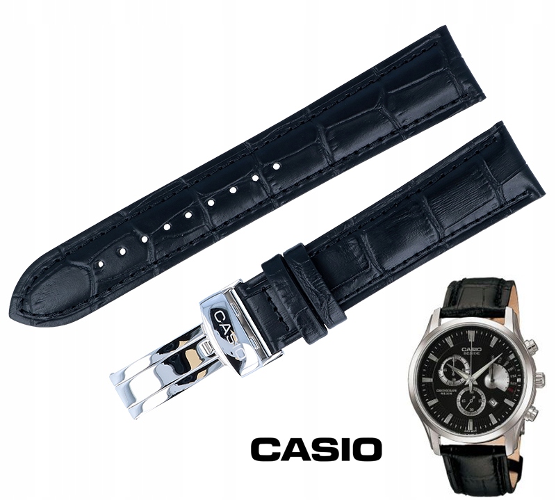 Řemínek Casio Bem-501 Bem-501L-1Av 20 mm Teleskopky Bonus