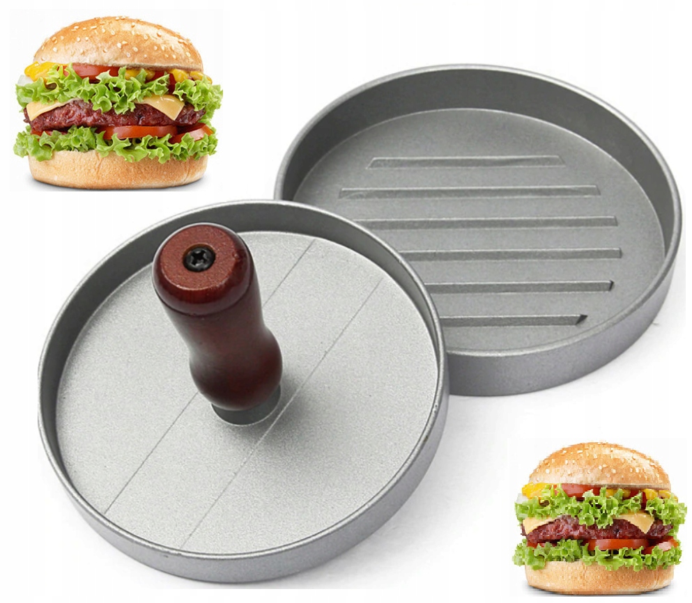 Forma prasa do burgerów hamburgerów 12cm aluminium