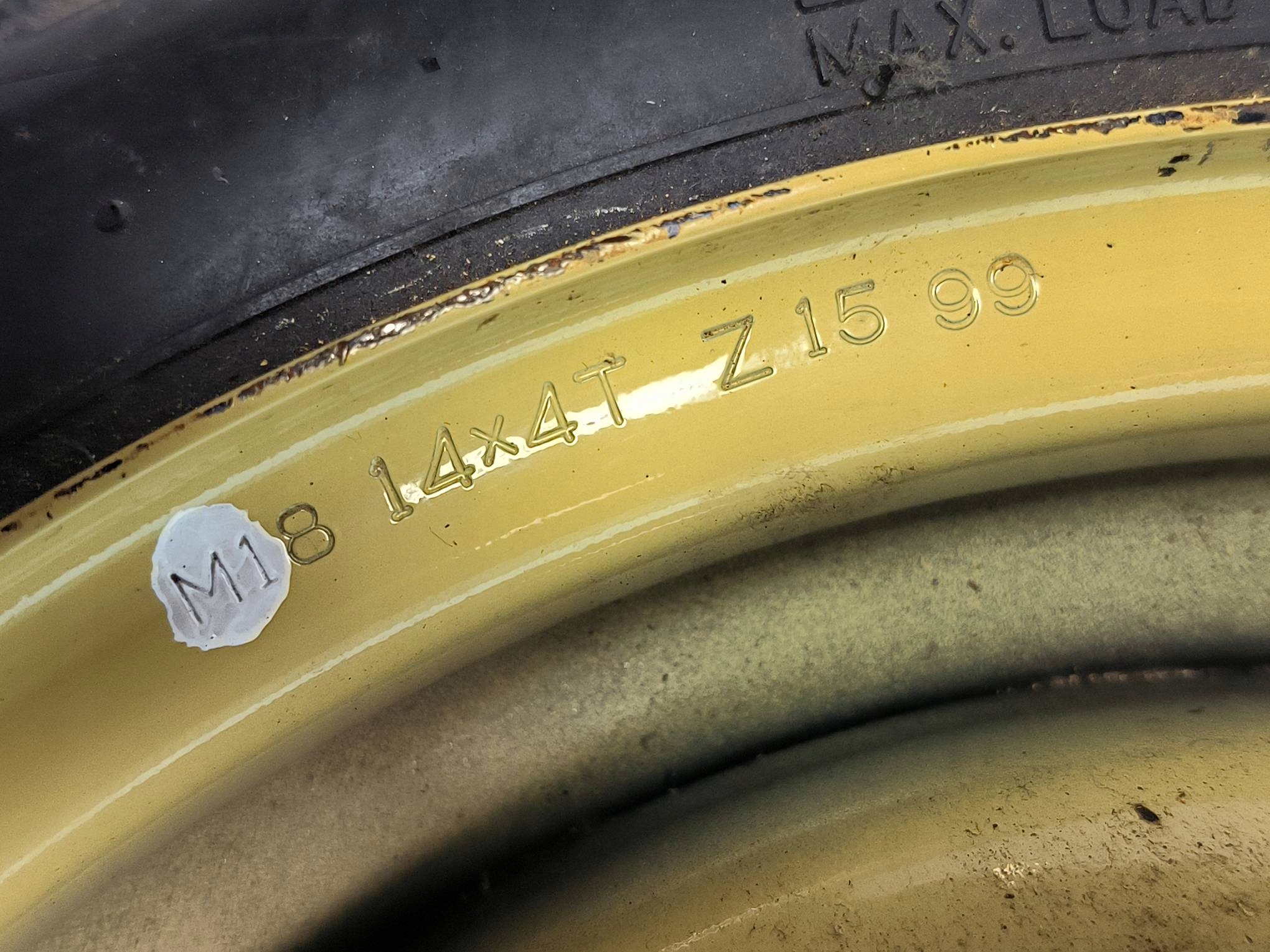 wheel spare 14 MAZDA DEMIO and