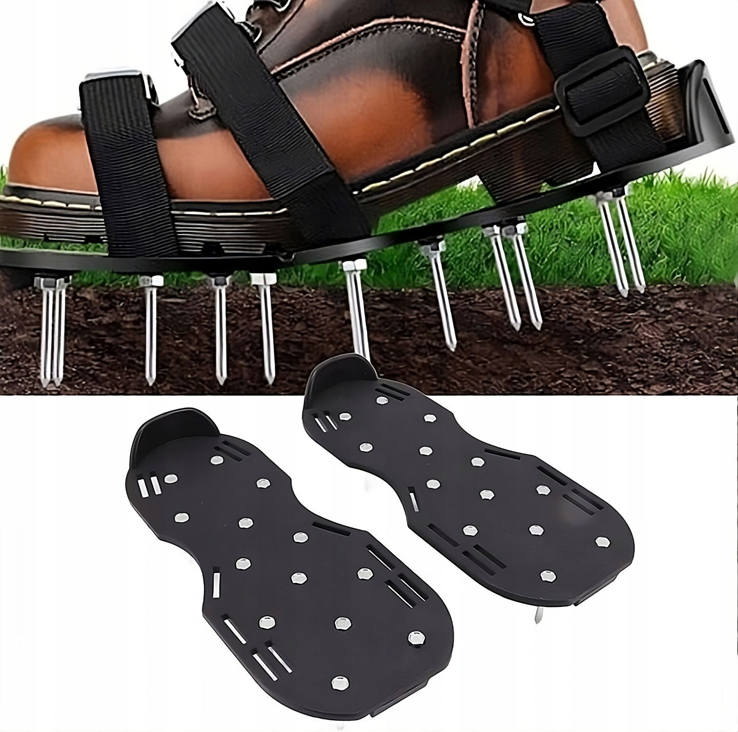 AERATOR WERTYKULATOR DO NAPOWIETRZANIA GLEBY TRAWY TRAWNIKÓW KOLCE BUTY Regulacja głębokości roboczej bez regulacji