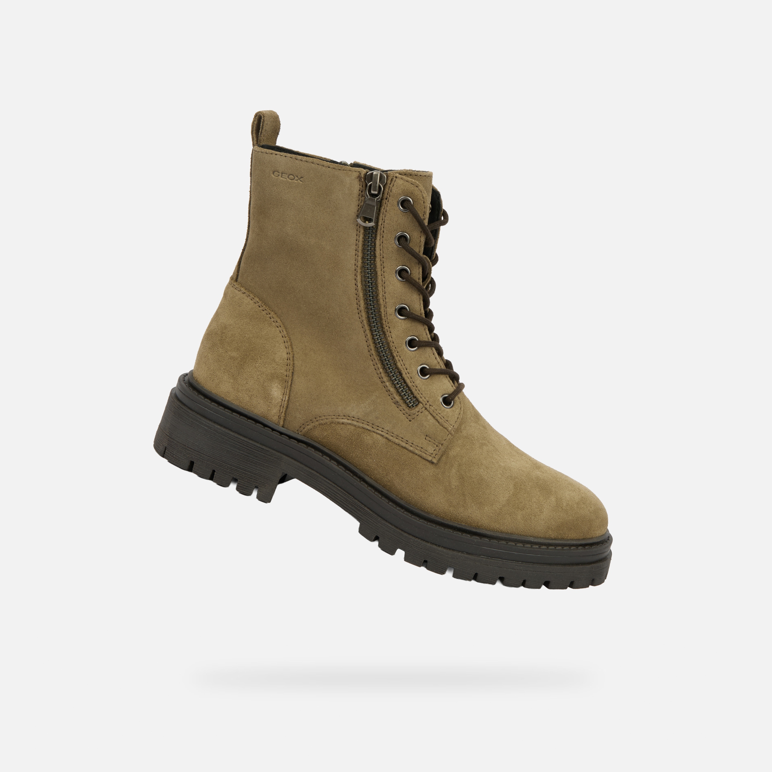 Geox Khaki dámská kotníková obuv Geox Iridea