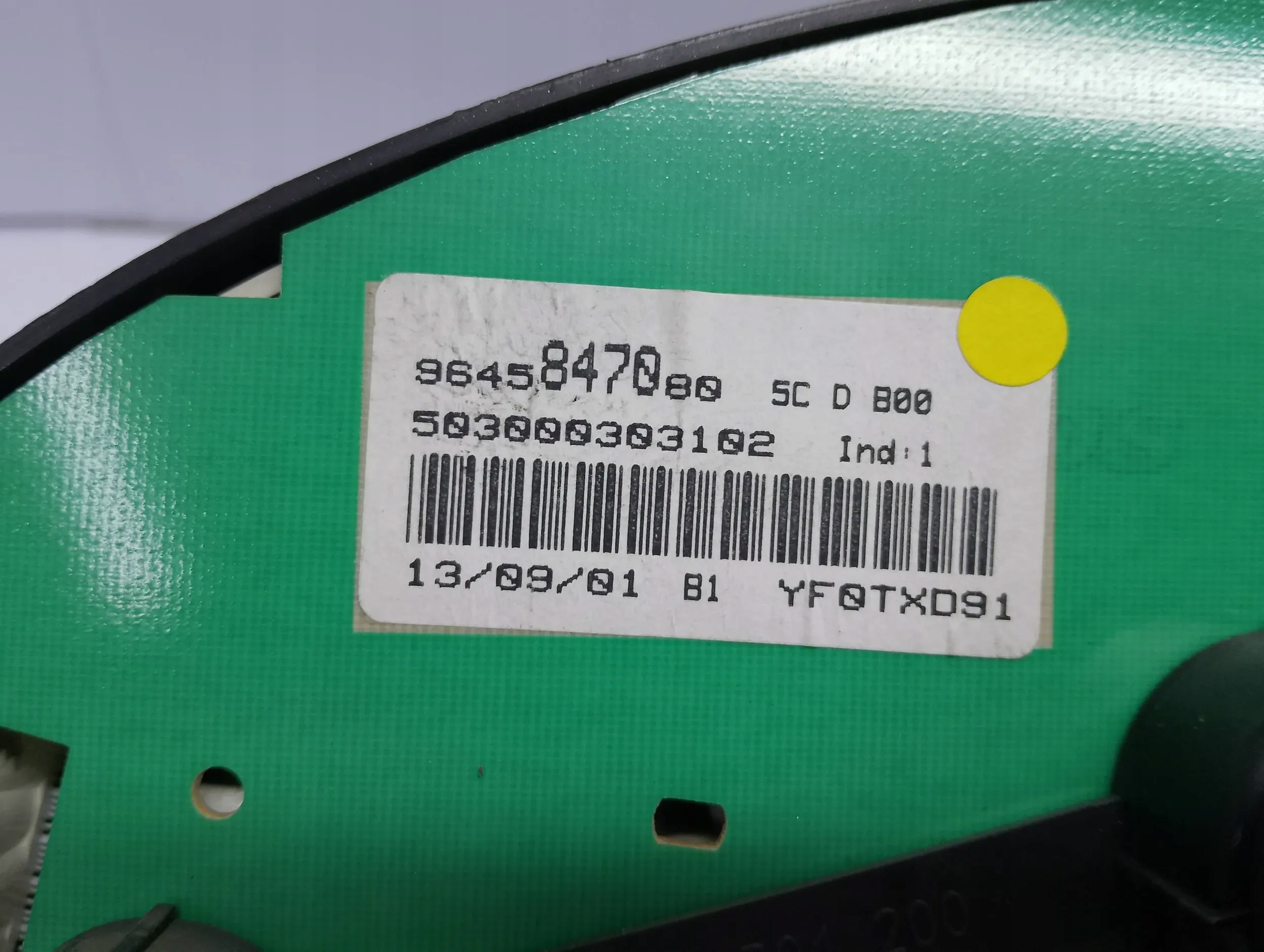 Peugeot 206 1998 Liczniki, dials 9645847080