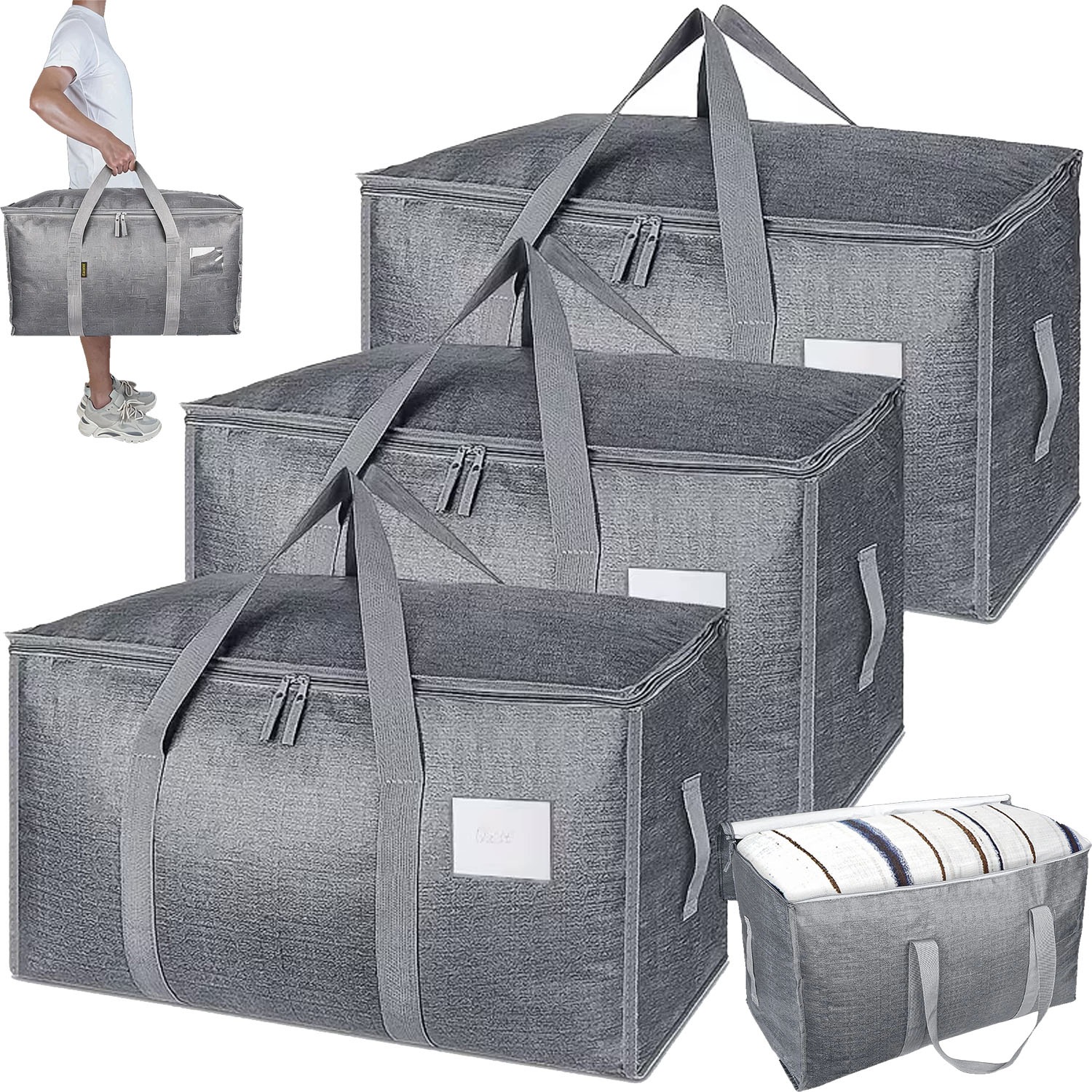4 x Organizér Na Tašky Na Ukládání Oblečení Premium 4x90L