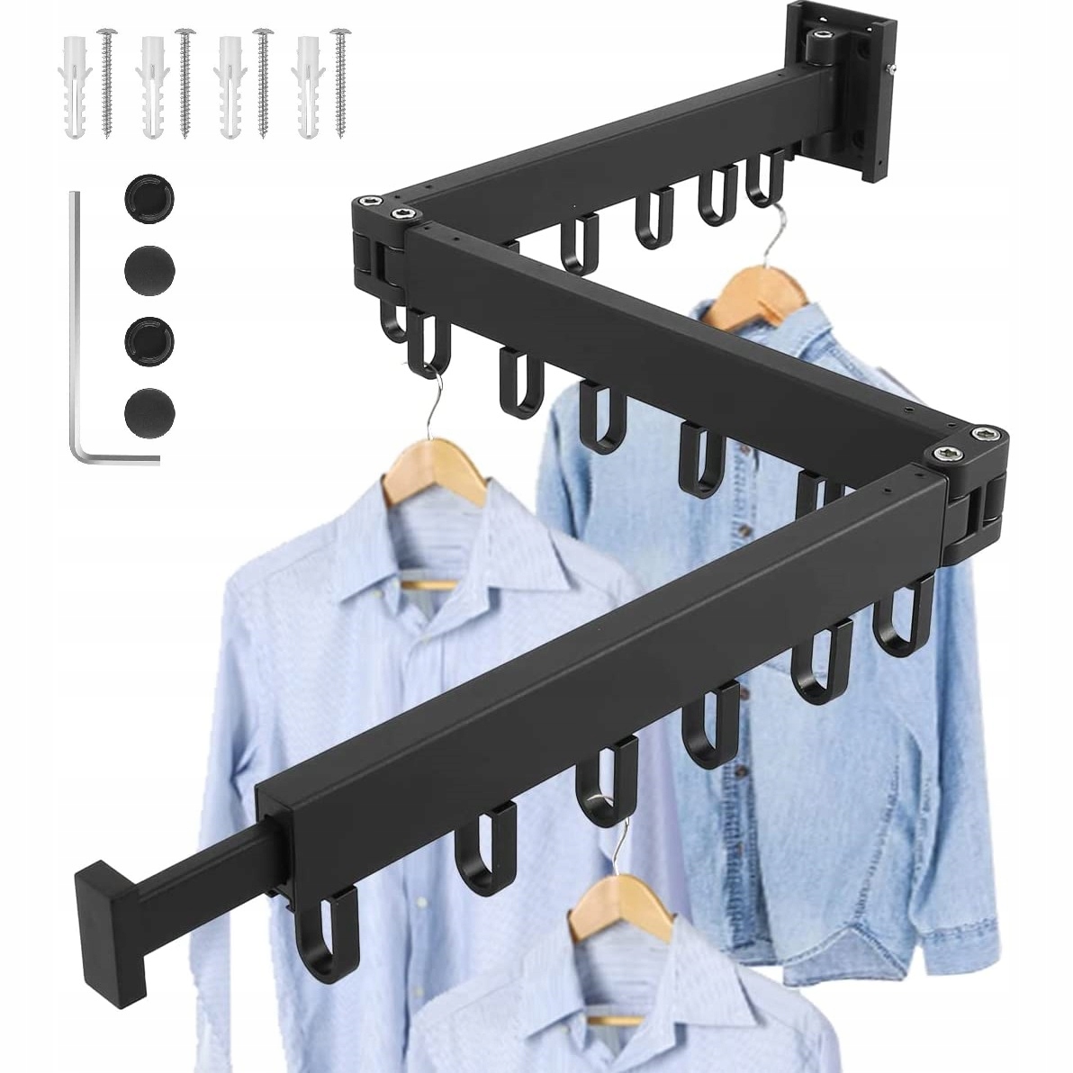 Levně Sušák Skládací Věšák Na Oblečení Tri-fold 120 cm