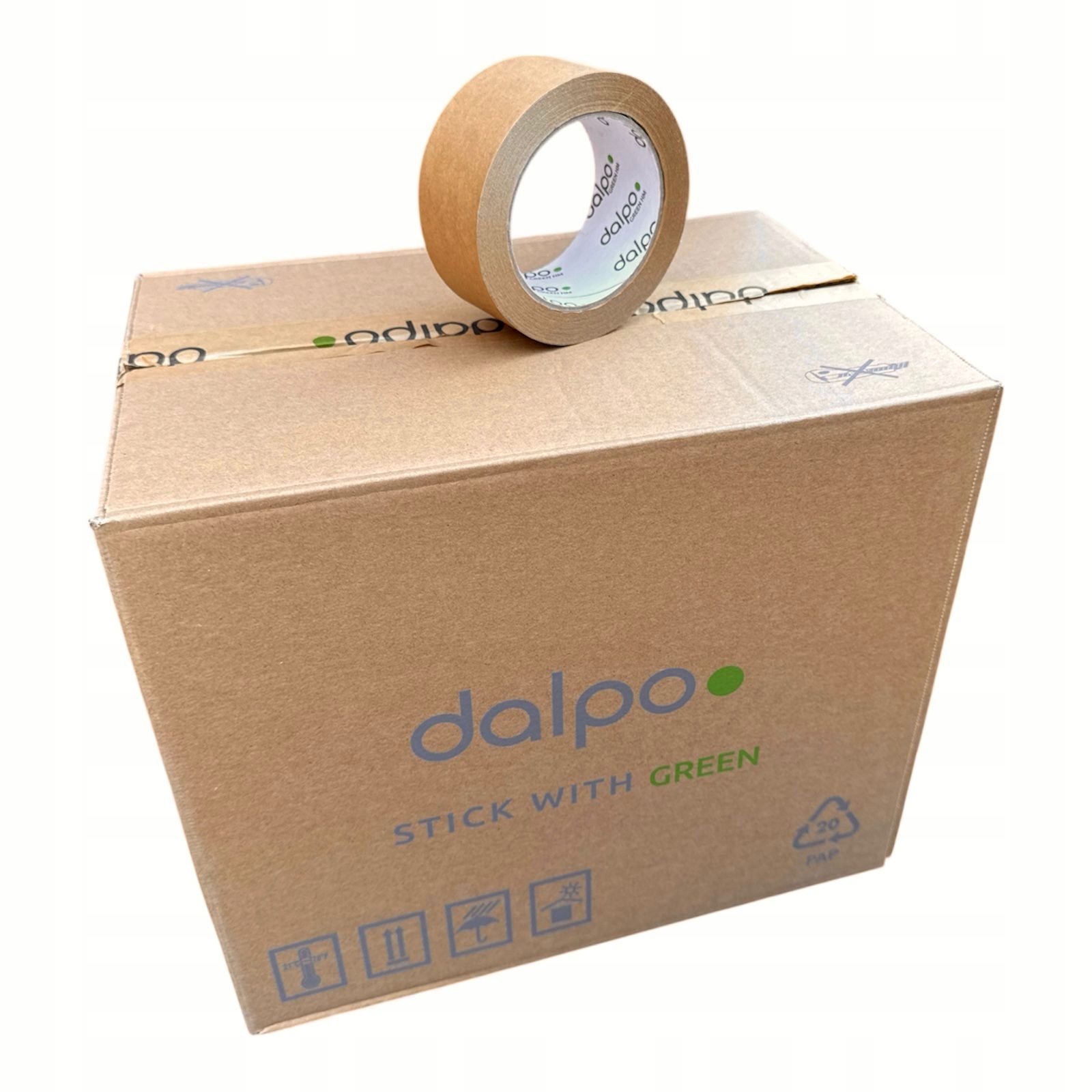 Taśma Pakowa Papierowa Ekologiczna Dalpo Eko 48MM/50M Klejąca Długa 36 szt.