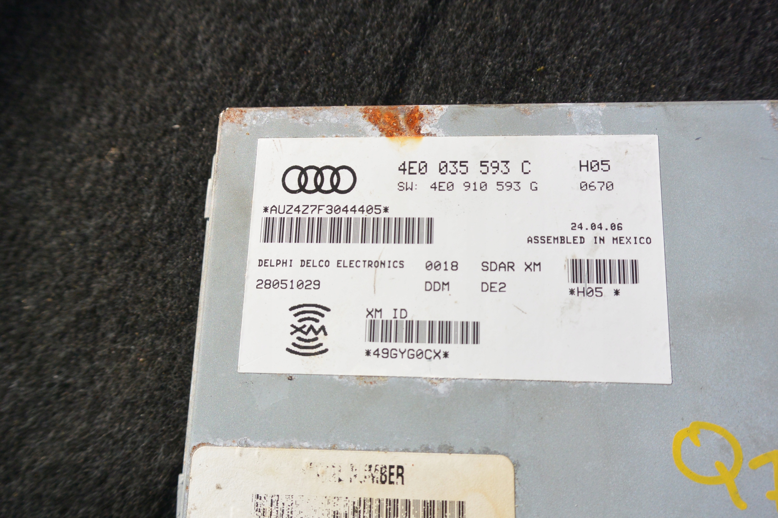module control unit TUNER RADIA AUDI Q7 4L