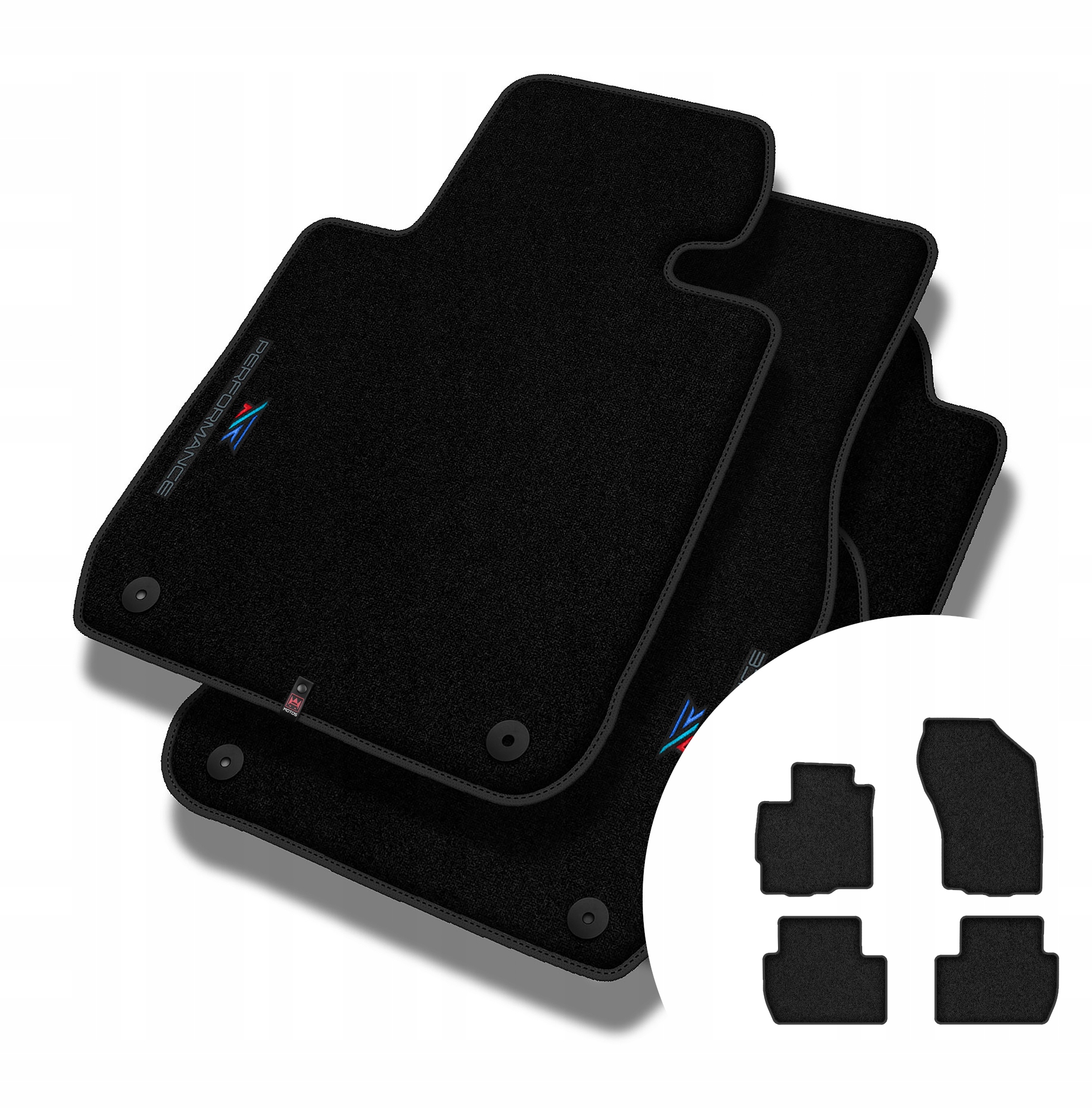 Velúrové koberčeky Performance Premium pre Mitsubishi Outlander II 2006-2013