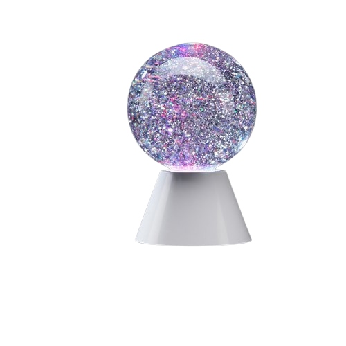 Magiczna Lampka Brokatowa Kula dla Dzieci Nocna Zmieniająca Biurko