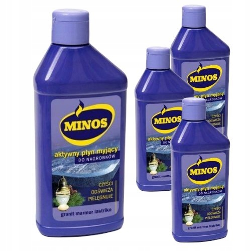 Płyn Do Mycia Czyszczenia Nagrobków Minos 270ml x4