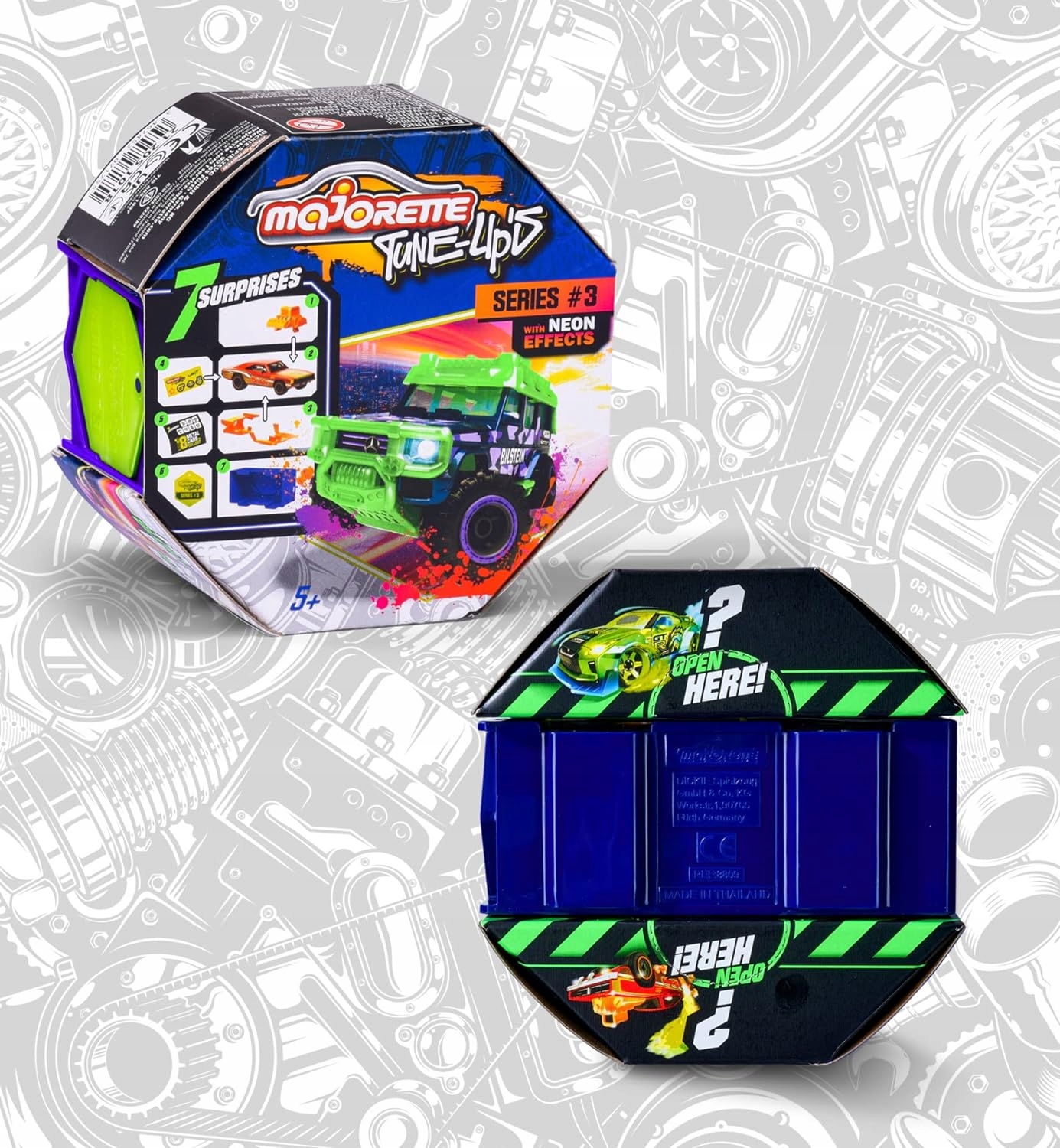 Majorette Tune-Up's seria 3 neon effects samochód z 7 niespodziankami EAN (GTIN) 3467452071755