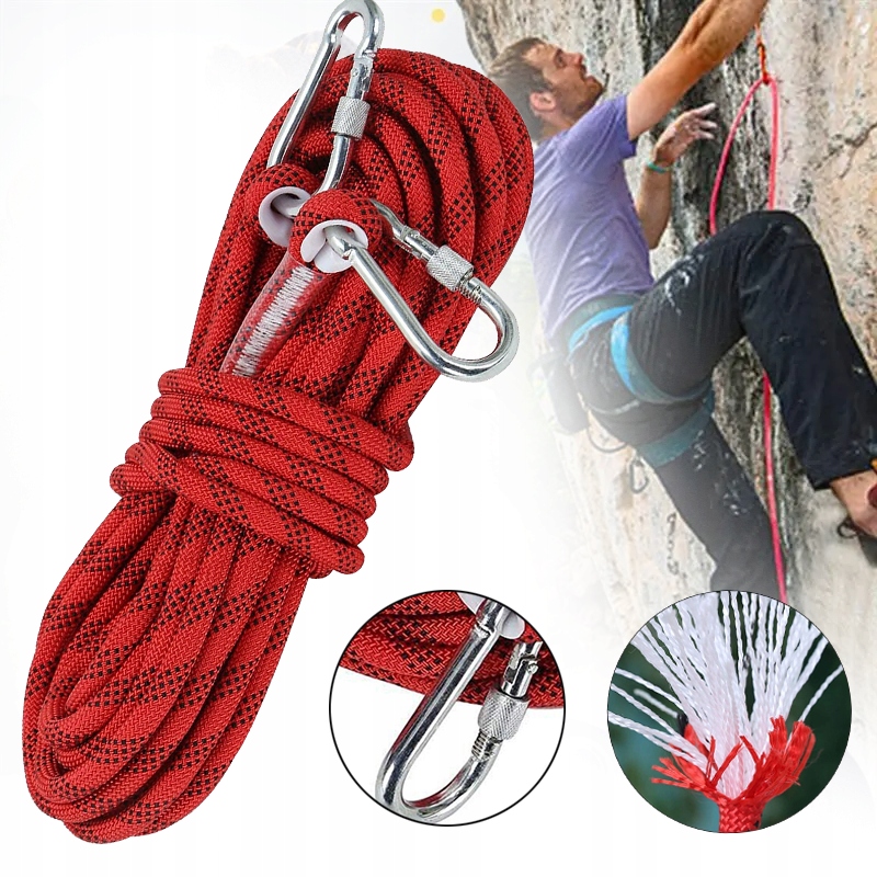 LINA LINKA STATYCZNA 12mm 30m LINĄ WSPINACZKOWĄ MOCNA Z KARABIŃCZYK Kod producenta 4006400286286