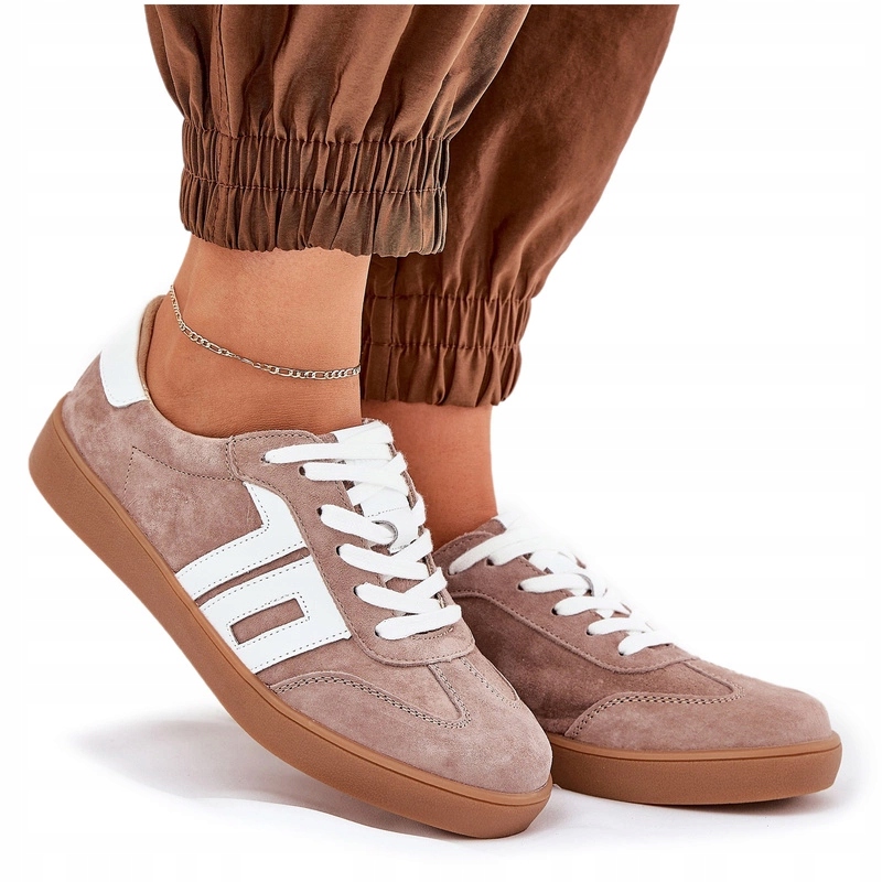 Dámské Nízké Semišové Tenisky Vinceza 79517 Béžové 38