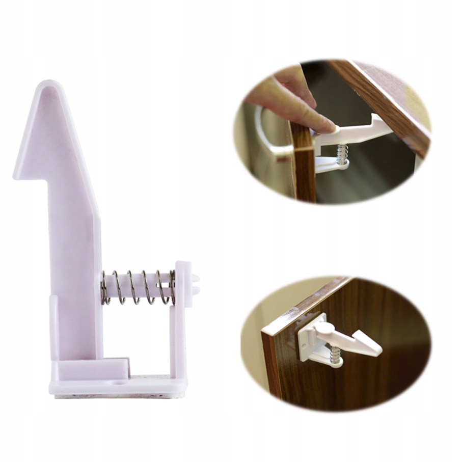 ZABEZPIECZENIE BLOKADA UKRYTA DO SZAFEK MEBLI SZUFLAD WEWNĘTRZNA 2 SZT. Kod producenta SH1.209D