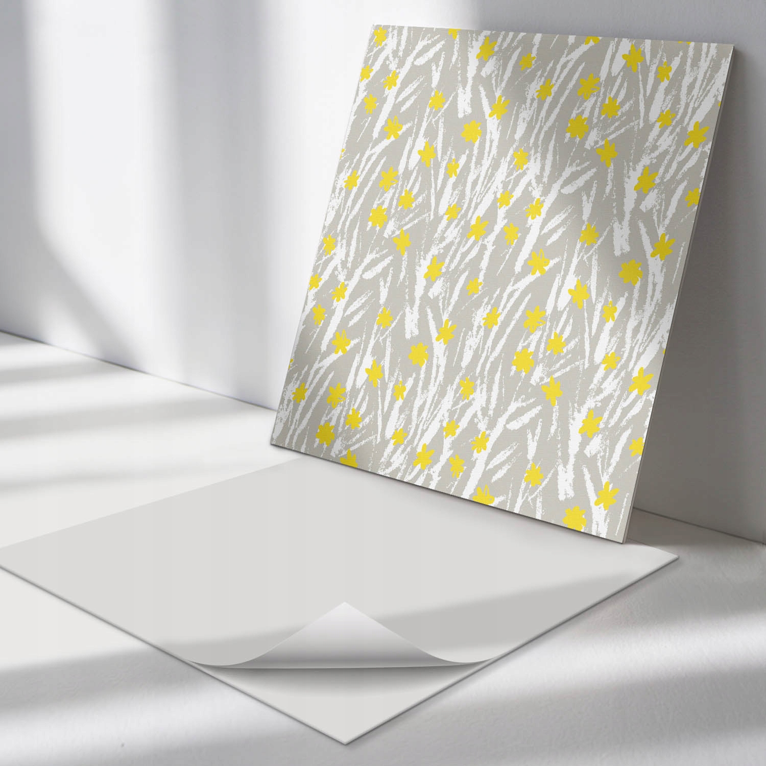 Diy Samolepící dekorativní panely Květinový vzor na pozadí 4 ks 50x50 cm