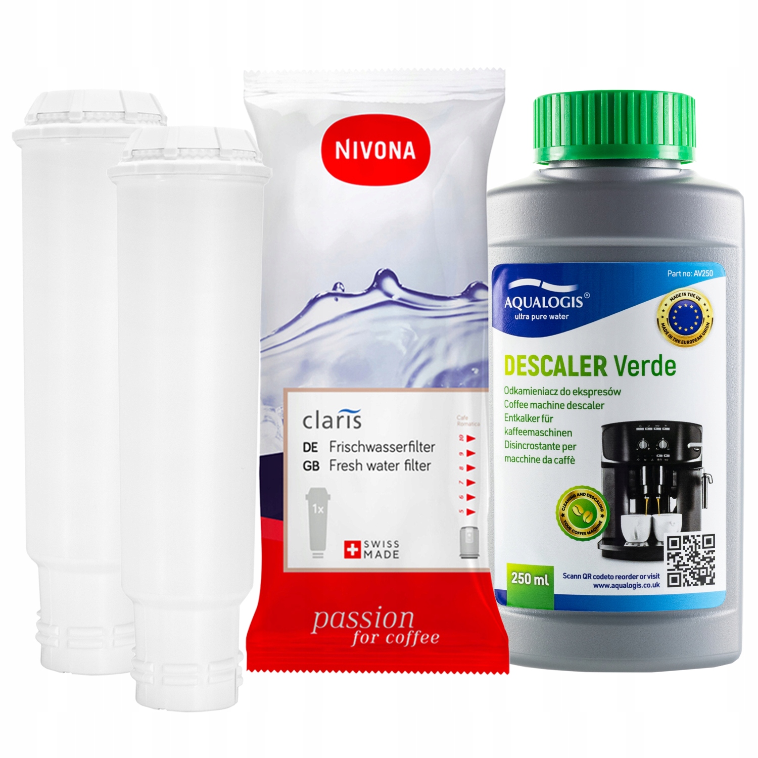 x2 Filtr do kávovaru Nivona Odvápňovač Verde 250 ml