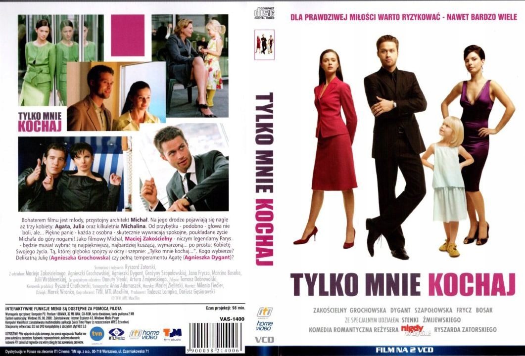 Tylko mnie kochaj VCD płyta VCD