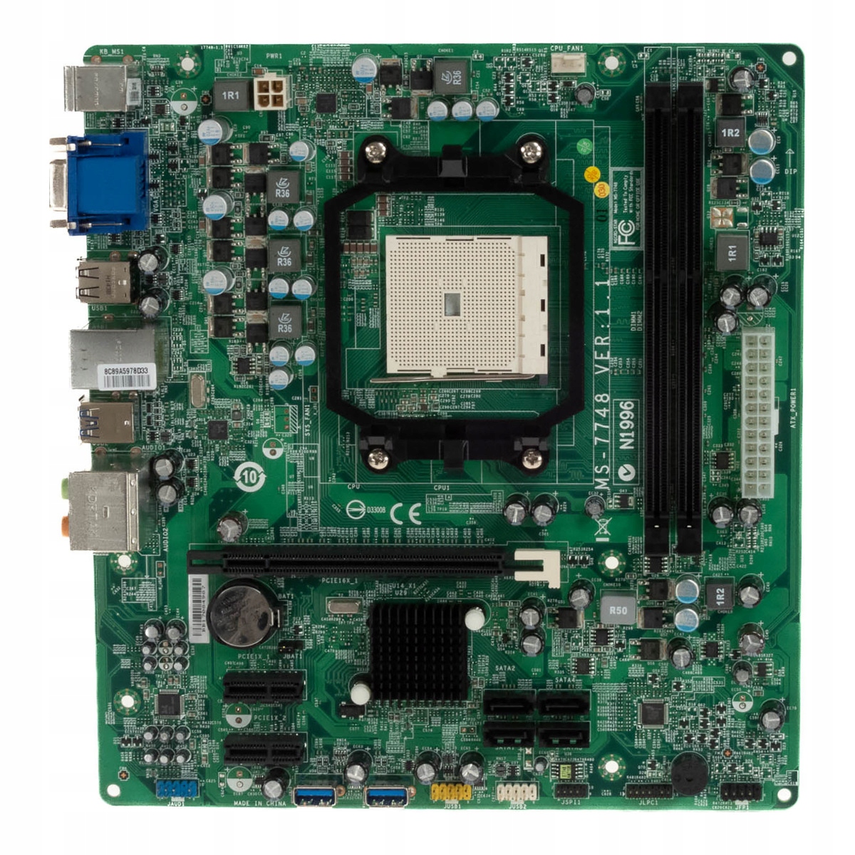 Msi MS-7748 VER:1.1 Socket FM1 DDR3 PCIe Sata microATX