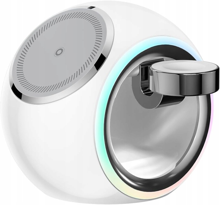 Bezprzewodowa ładowarka 3w1 MagSafe z lampką iPhone Watch AirPods biała
