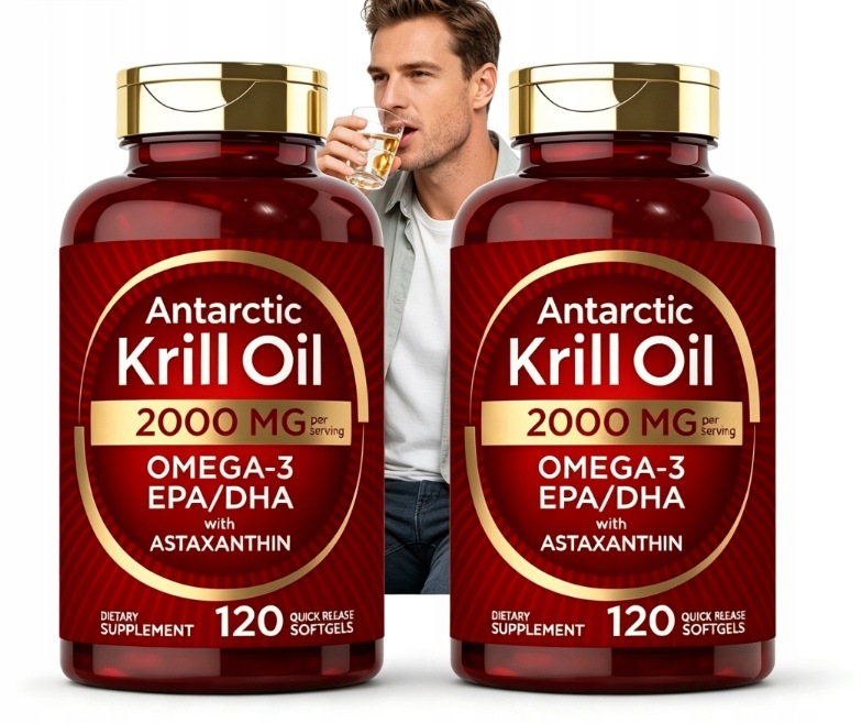 Olej z kryla antarktycznego,EPA Dha 2000 mg na porcję,240 kapsułek miękkich