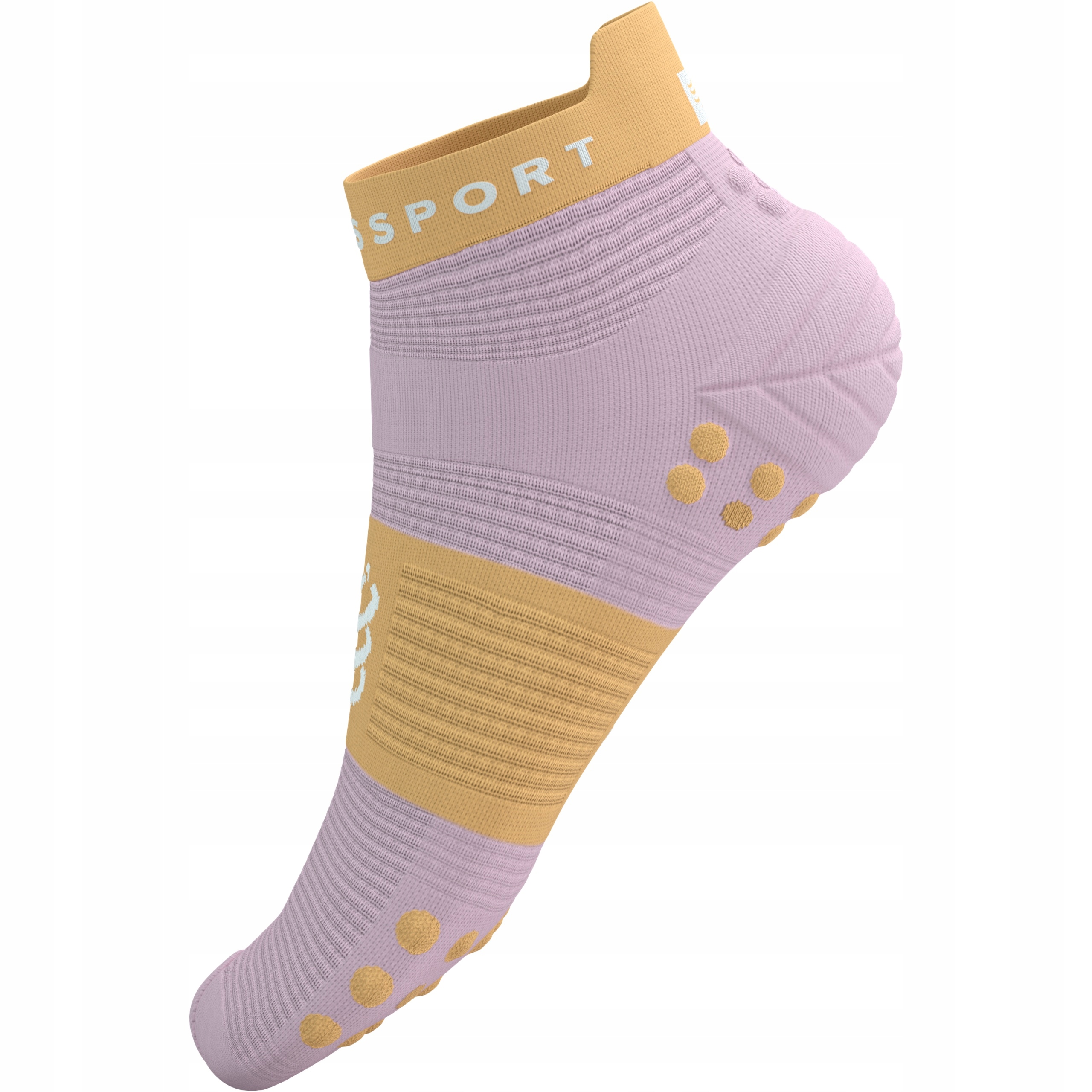 Skarpety Kompresyjne do Biegania COMPRESSPORT PRORACING SOCKS V4 RUN LOW T2 Kolor pomarańczowy