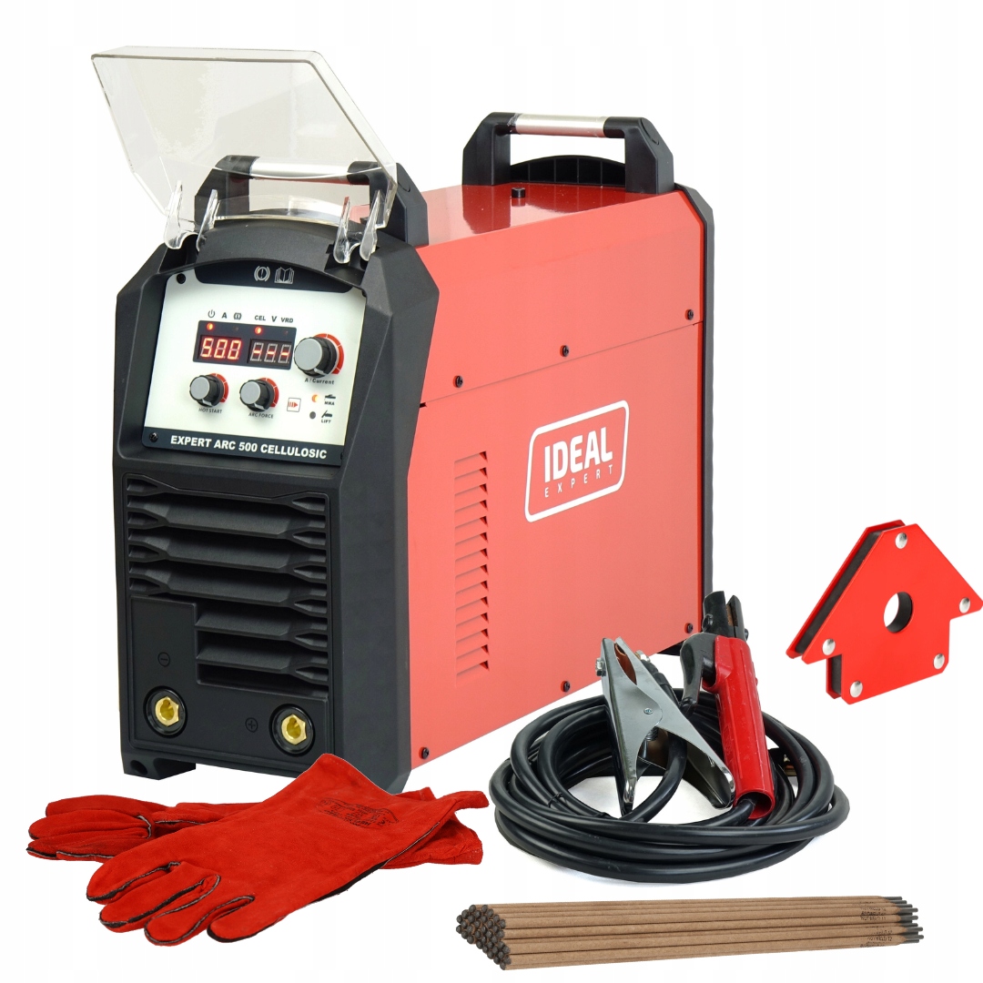Spawarka inwertorowa Mma 400V elektrodowa Tig DC 500A Ideal Expert Zestaw