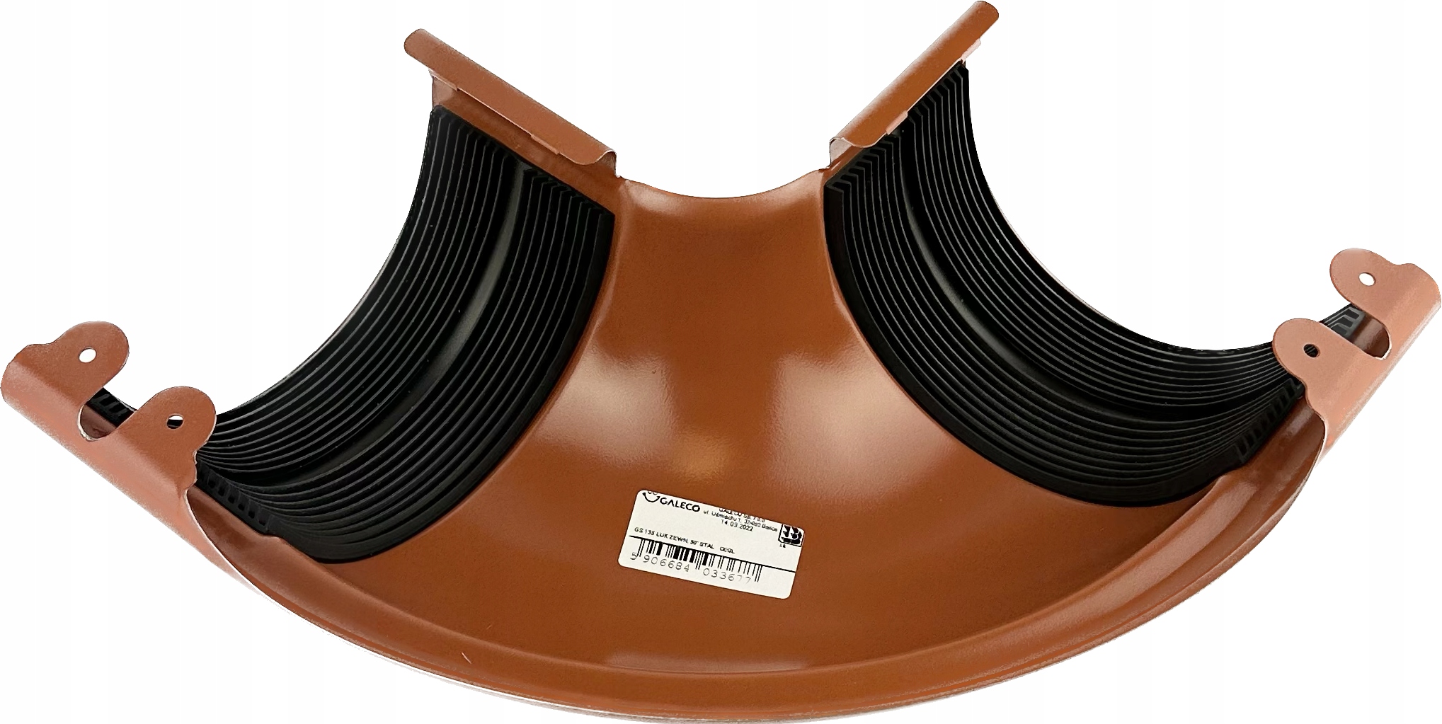 Vnější rohový úhel 90° pro okap 135 mm od systému Galeco Ocel cihlový