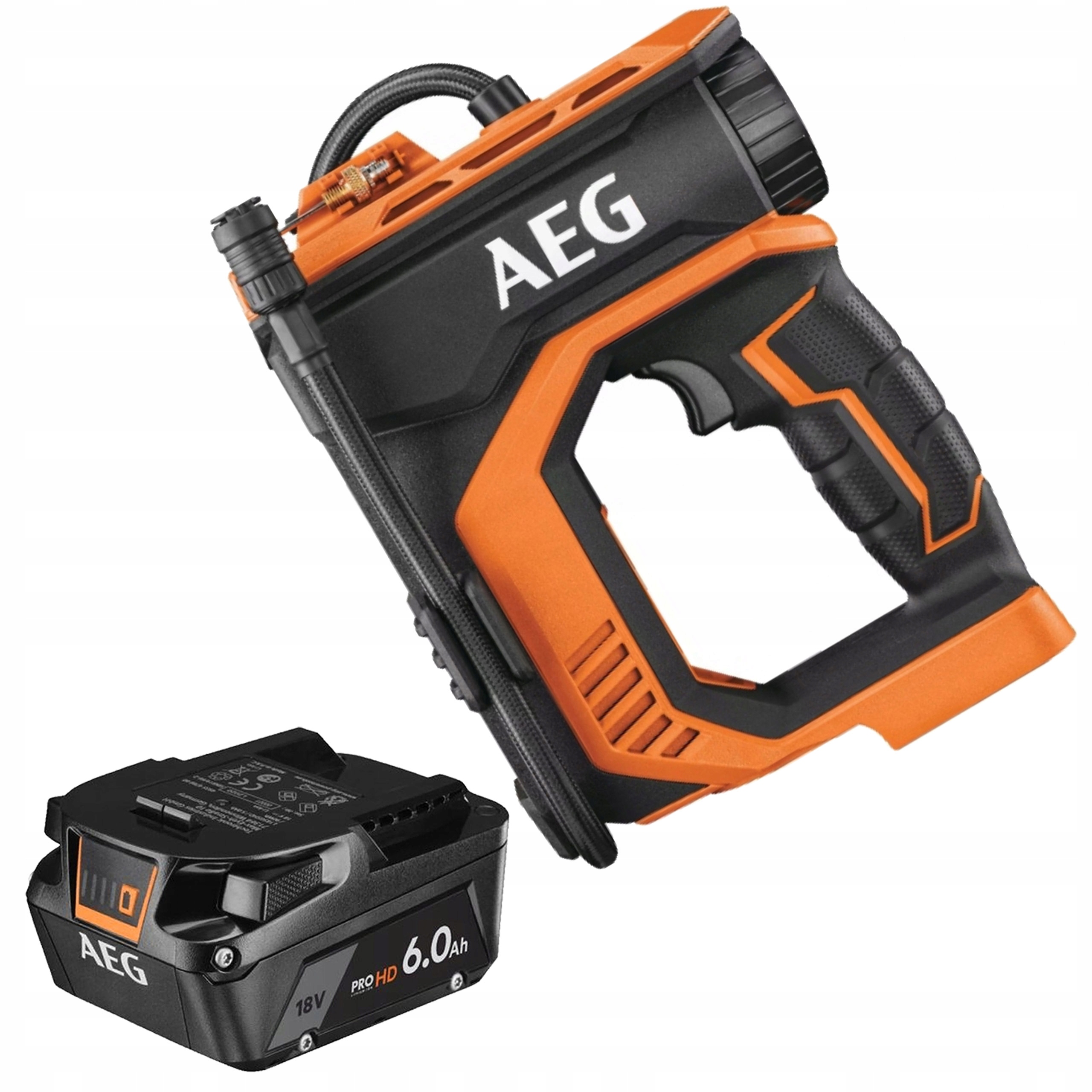 Aeg Kompresor 18V LCD displej Akumulátor Lithium-iontový 6.0Ah 18V