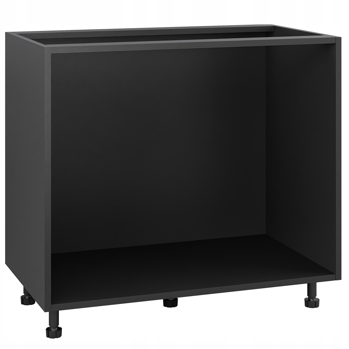 Černá korpusová spodní kuchyňská skříňka pod zásuvky 90/82 s příslušenstvím