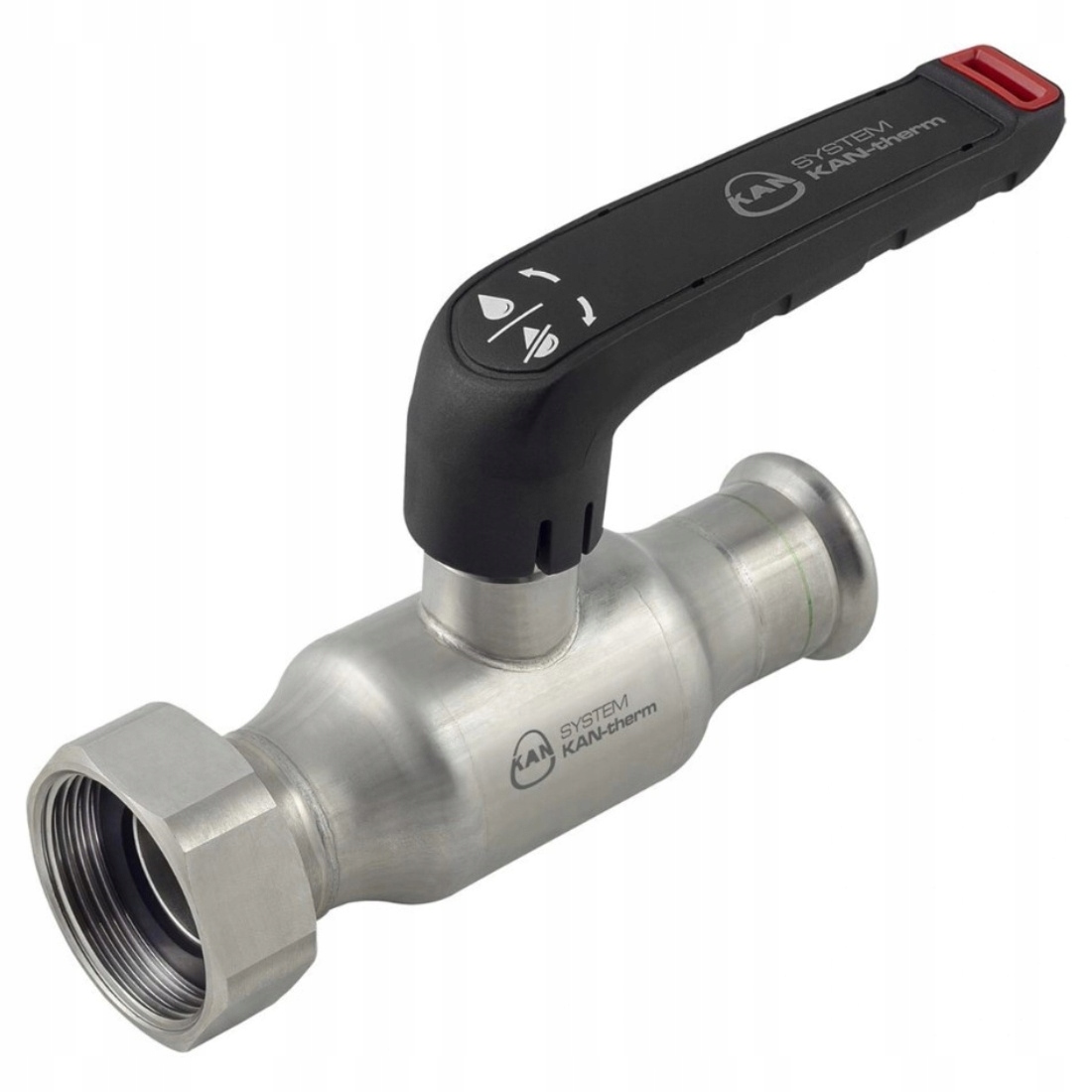 Zawór Kulowy Z Półśrubunkiem 35 Gw G1 1/2" Inox Kan-therm