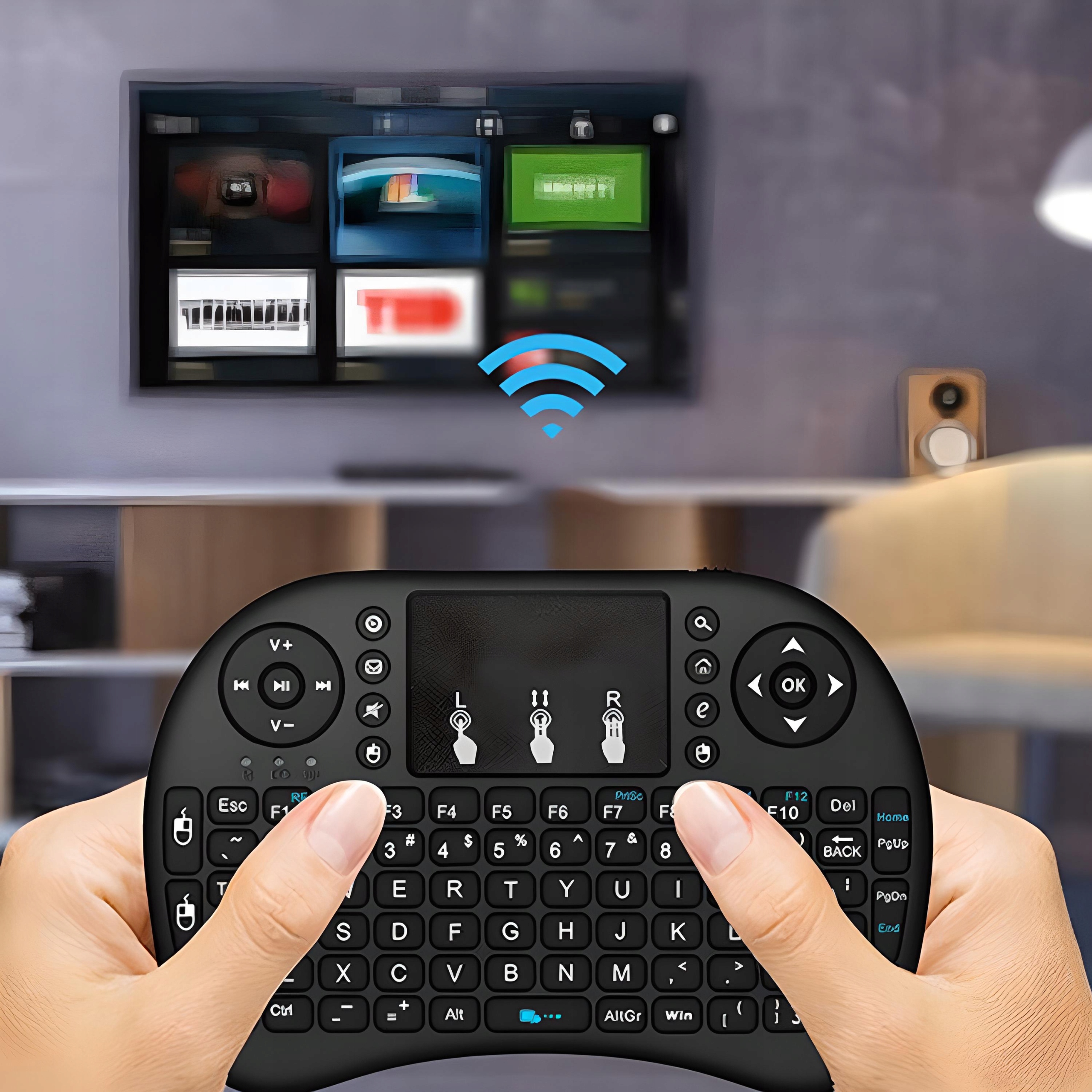 KLAWIATURA BEZPRZEWODOWA PILOT MYSZKA TOUCHPAD DO TELEWIZORA i8 SMART TV Producent retoo