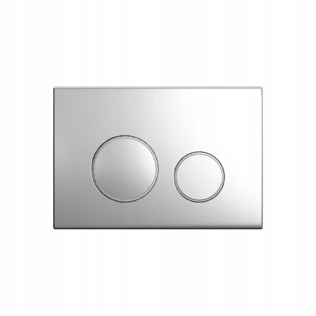 Nest splachovací tlačítko Wc Flaro Expert, 220 x 150 mm, chrom