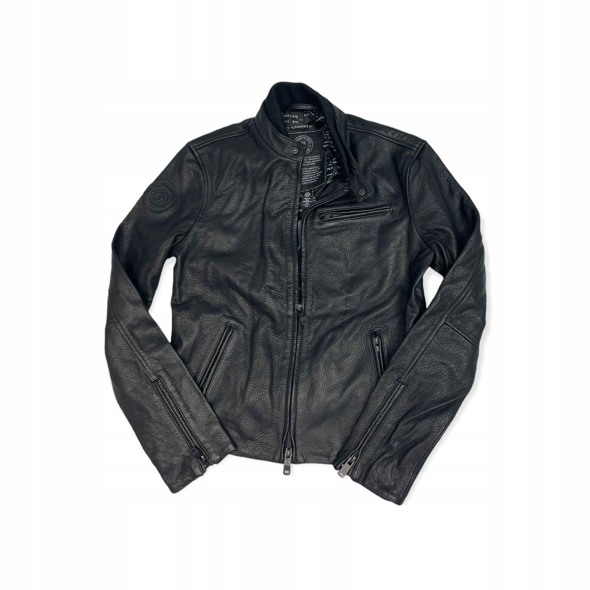 Černá dámská kožená bunda Kenneth Cole S