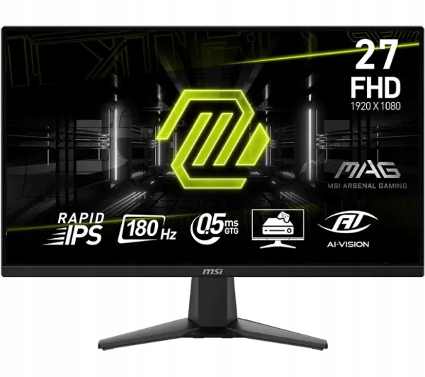 Monitor Gamingowy 27 cali Msi Mag 275F Full Hd Rapid Ips 180Hz 0,5ms