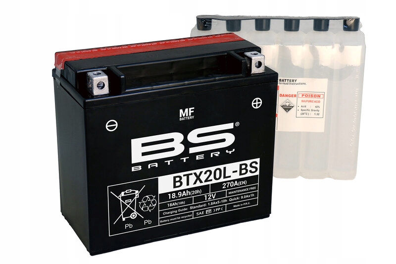 Bs Battery Bezúdržbová batéria s kyselinou BTX20L 300610