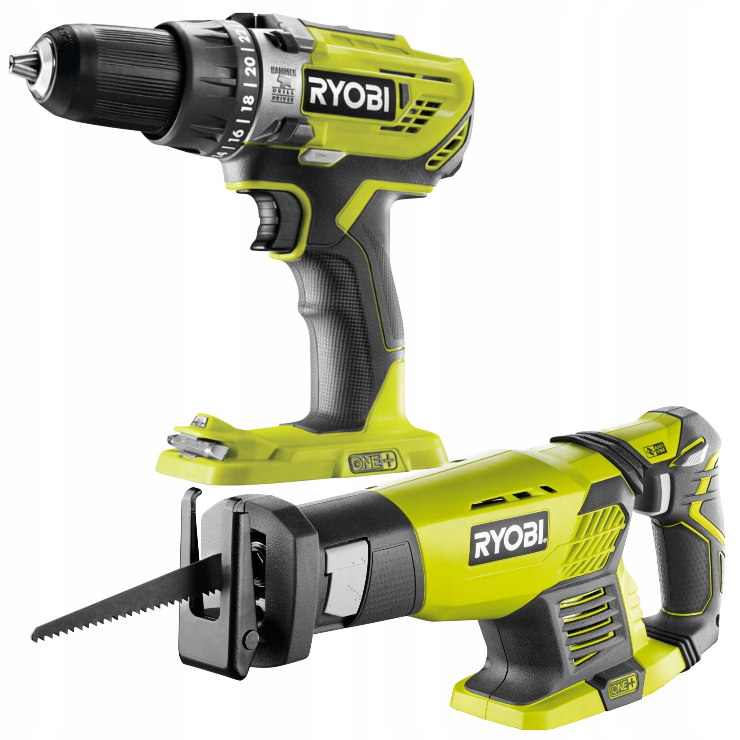 Ryobi R18PD3 Příklupová Příklep Aku Šroubovák Pila Ocaska RRS1801M 18V Baterie