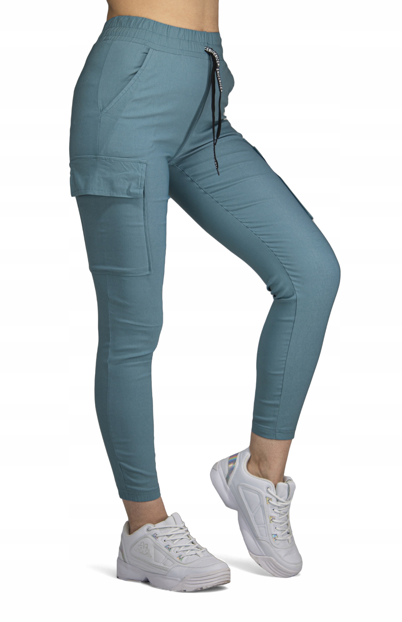 Bojówki Mega Elastyczne Wysoki Stan KC10 KOLORY r.2XL/3XL Zapięcie wiązanie