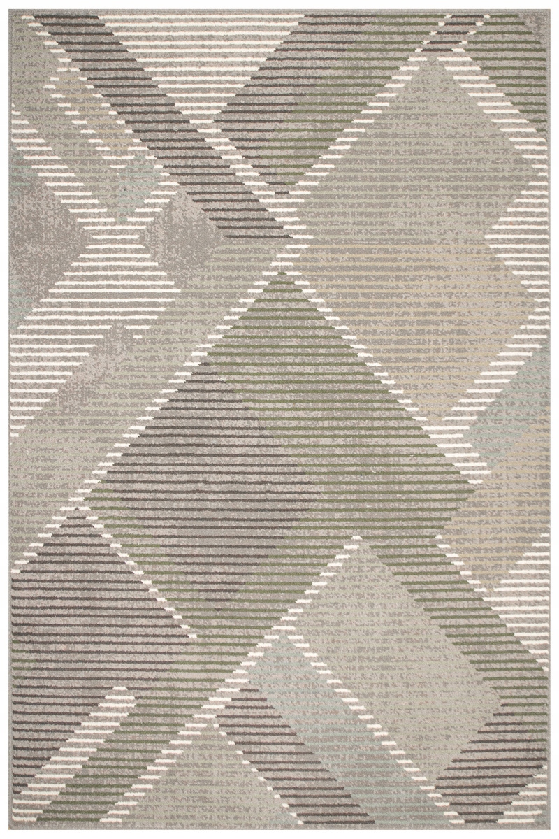 Dywan Agnella Ballata-natural Elian Shale Szary Zielony Z Wełny 133x190 cm