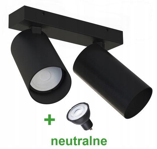 Moderní Závěsné stropní svítidlo nástěnné svítidlo Mono 2 Černé žárovky součástí balení