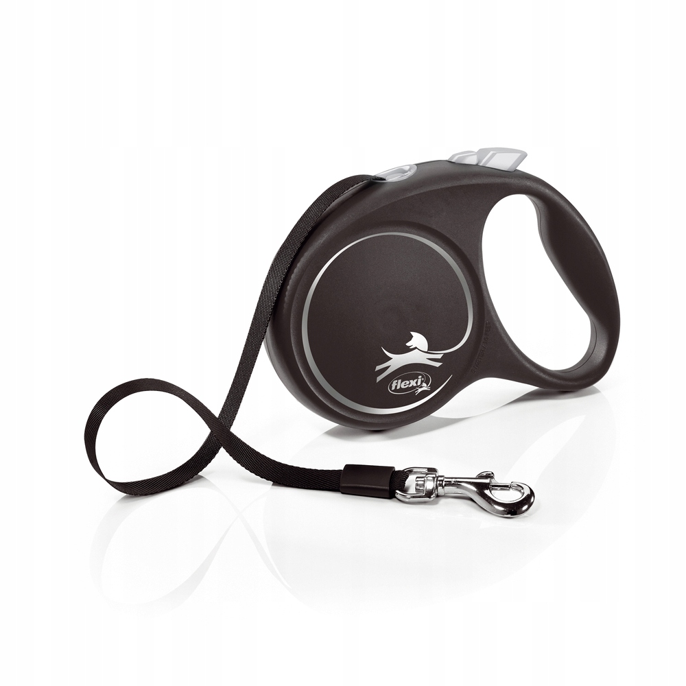 Levně Flexi vodítko automatická Black Design L 5m do 50kg