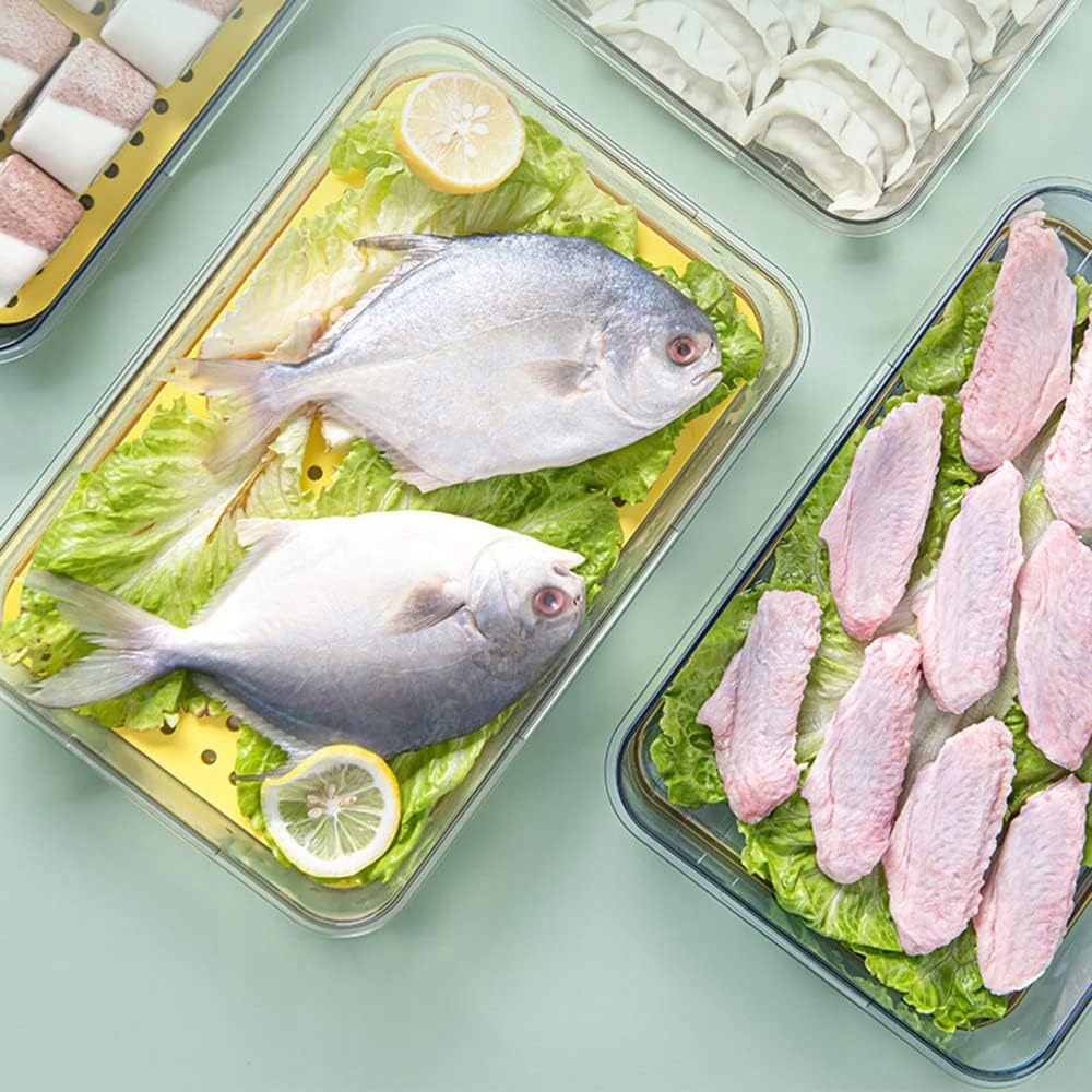 POJEMNIK NA ŻYWNOŚĆ DO LODÓWKI NA WĘDLINY SERY HERMETYCZNY Z DATOWNIKIEM Długość (cm) 32.5 cm