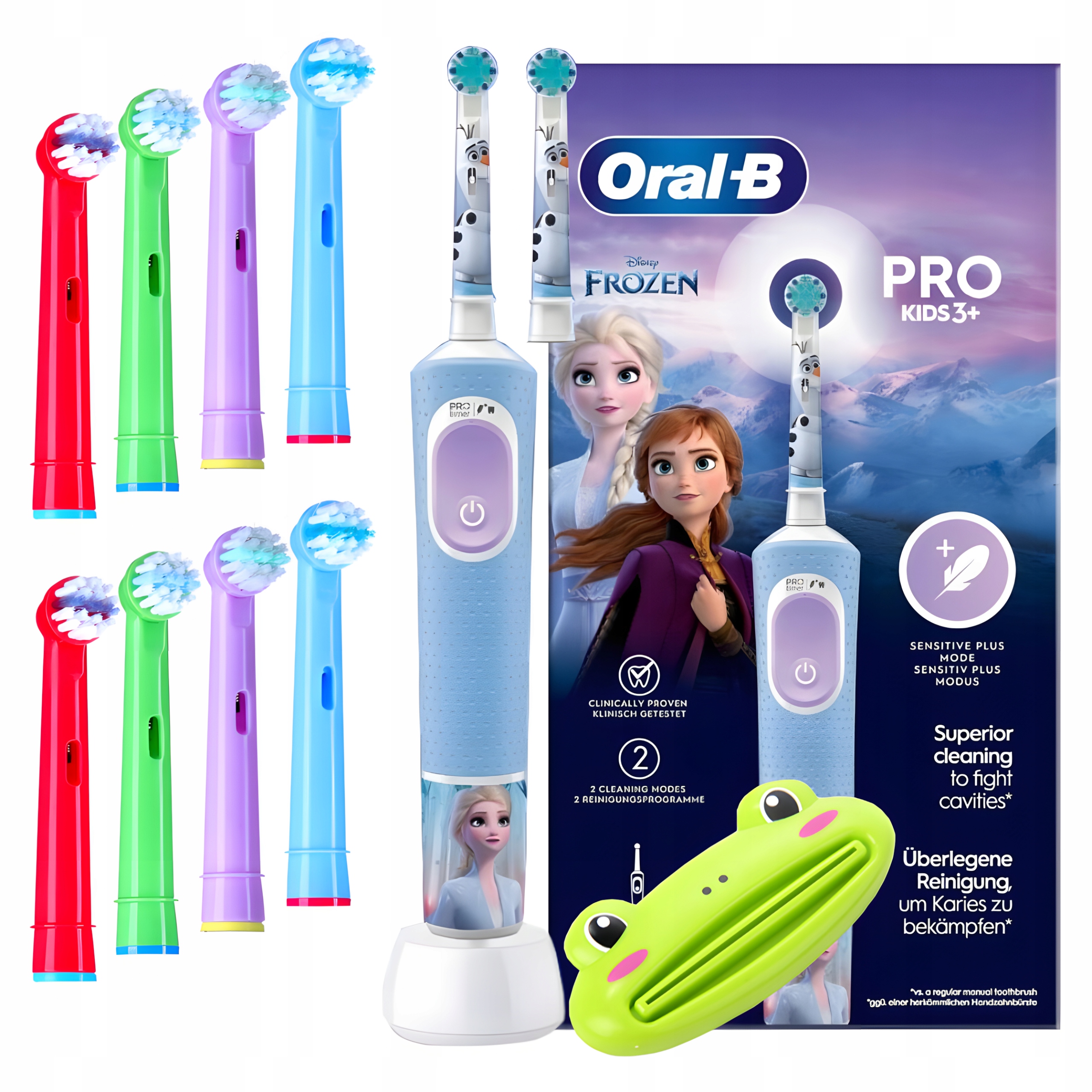 Zestaw Elektryczna Szczoteczka dla Dzieci Braun Oral-B Vitality Pro Frozen