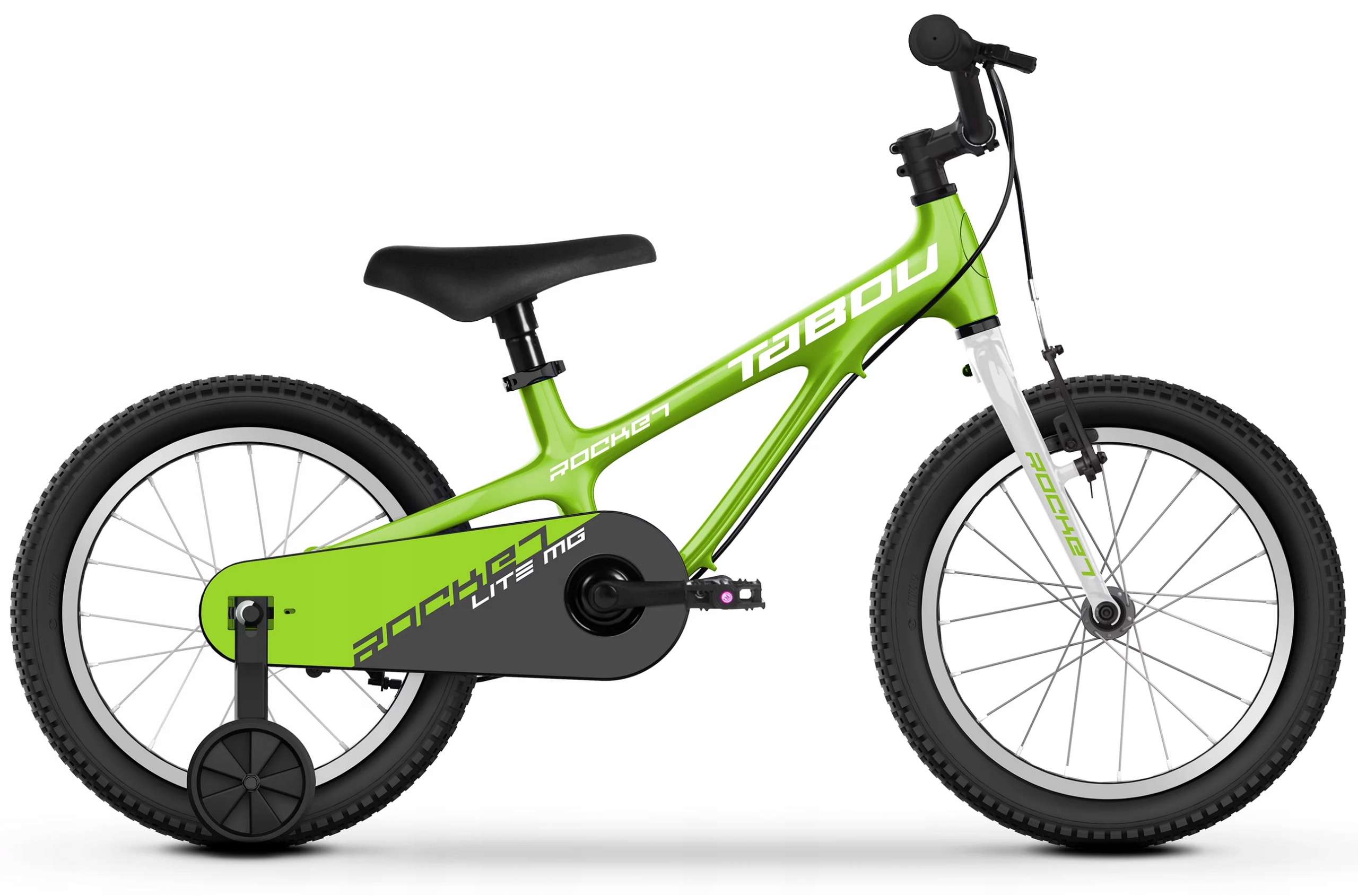 Rower dziecięcy Tabou Rocket Lite 18 koło 18" lekki kol. zielony
