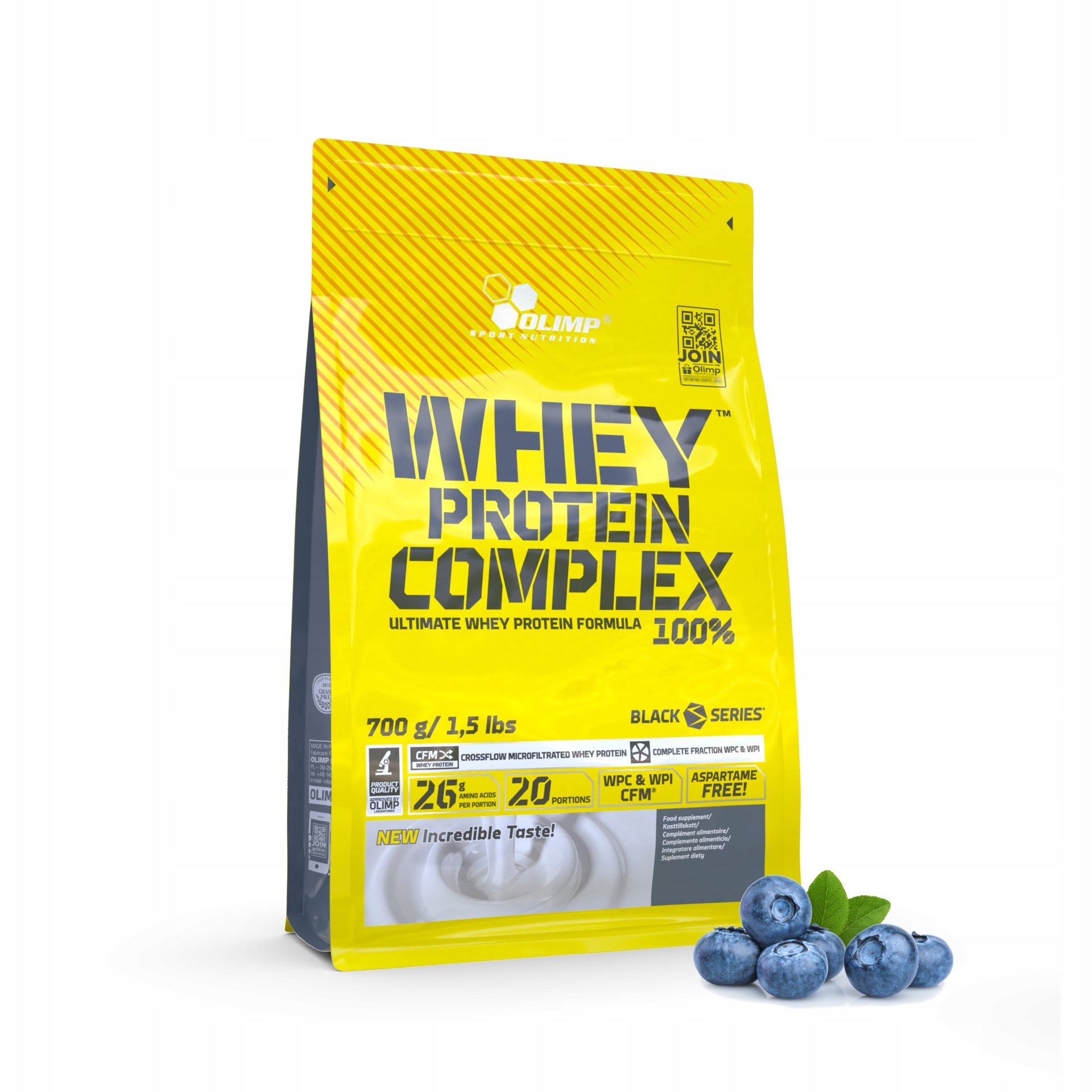 Olimp Whey Protein Complex 700g Bílkovina Koncentrát Wpc Wpi Borůvka Blueberry