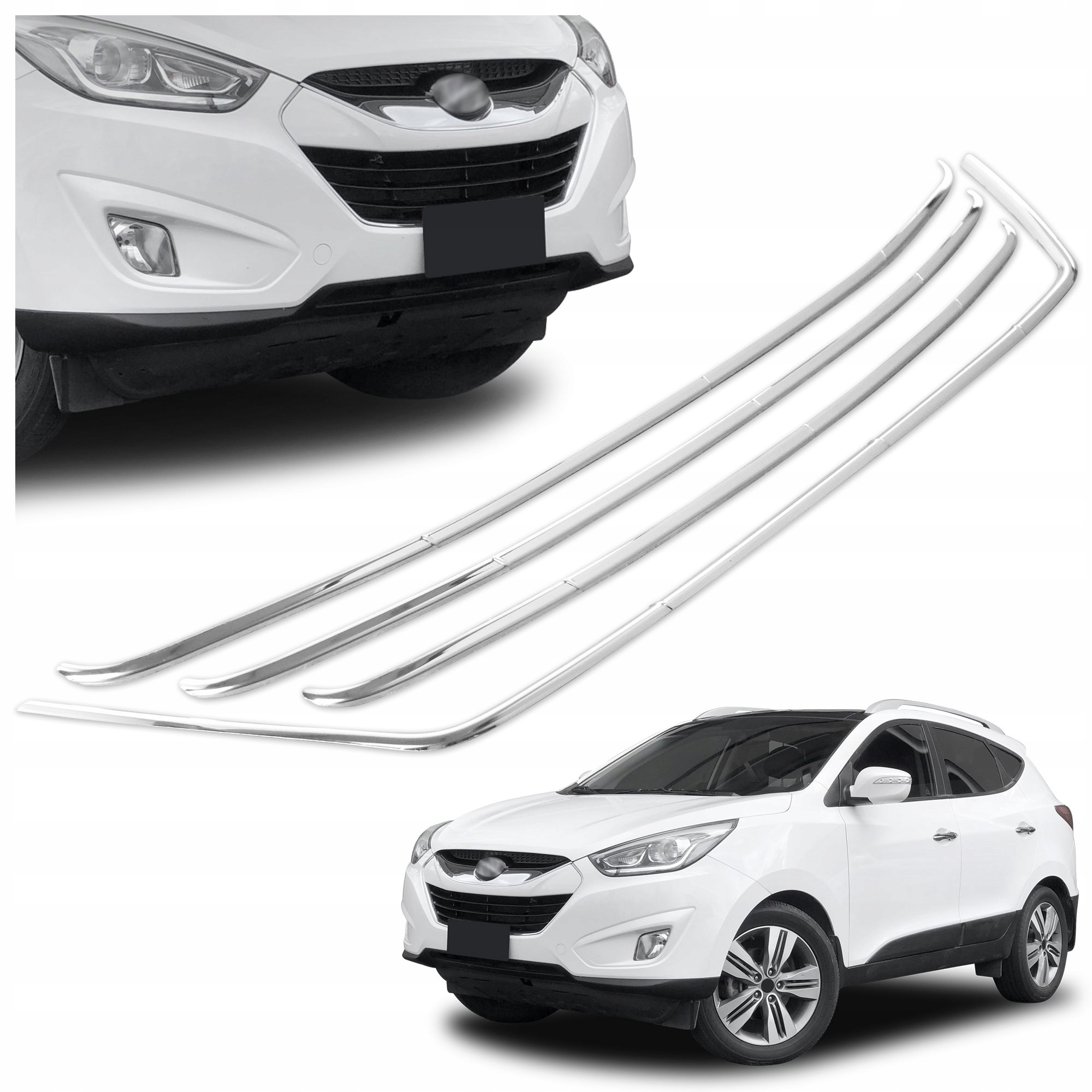 Lišty atrapy predného nárazníka pre Hyundai IX35 I 2010-2015