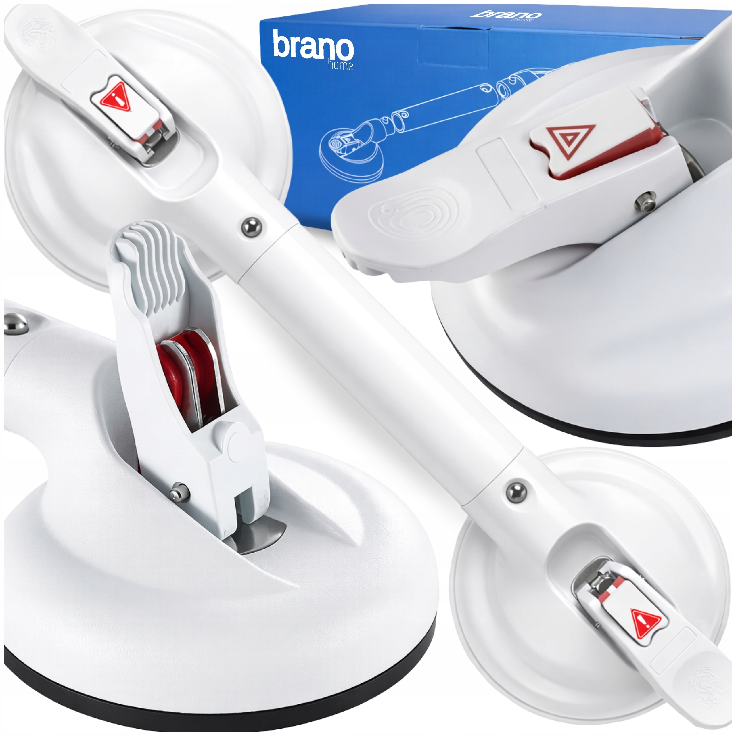 Uchwyt Łazienkowy Uniwersalny Poręcz Na Przyssawkach Prysznic Mocny 52 cm