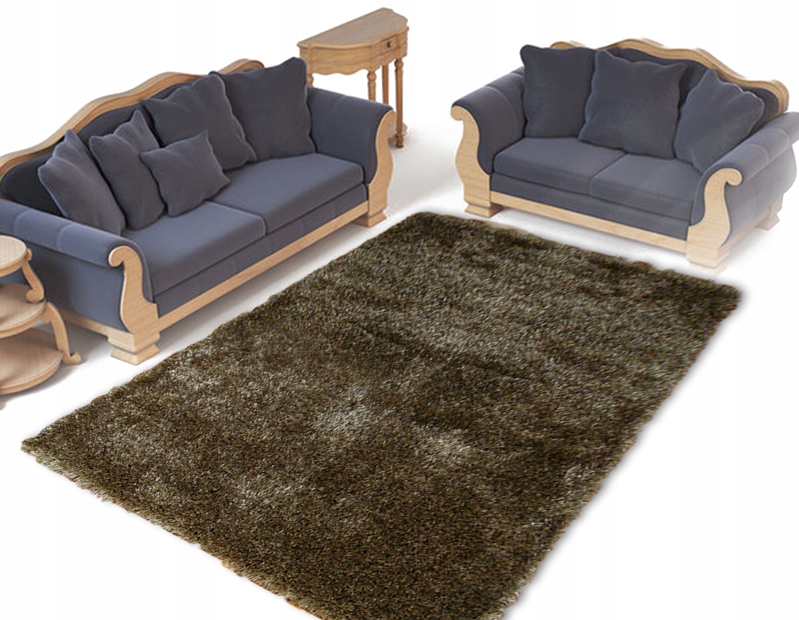 

140X190 Gęsty Dywan Poliester Shaggy Flora