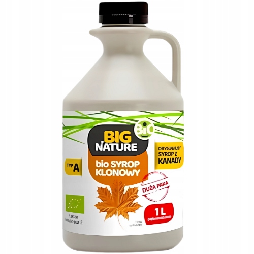 Levně Bio javorový sirup z Kanady 1000 ml Big Nature Typ A1