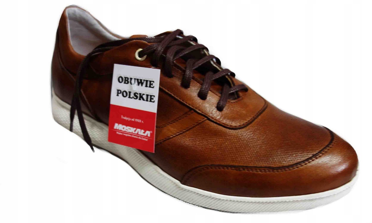 Moskała Buty sportowe Adidasy skóra Brąz 41