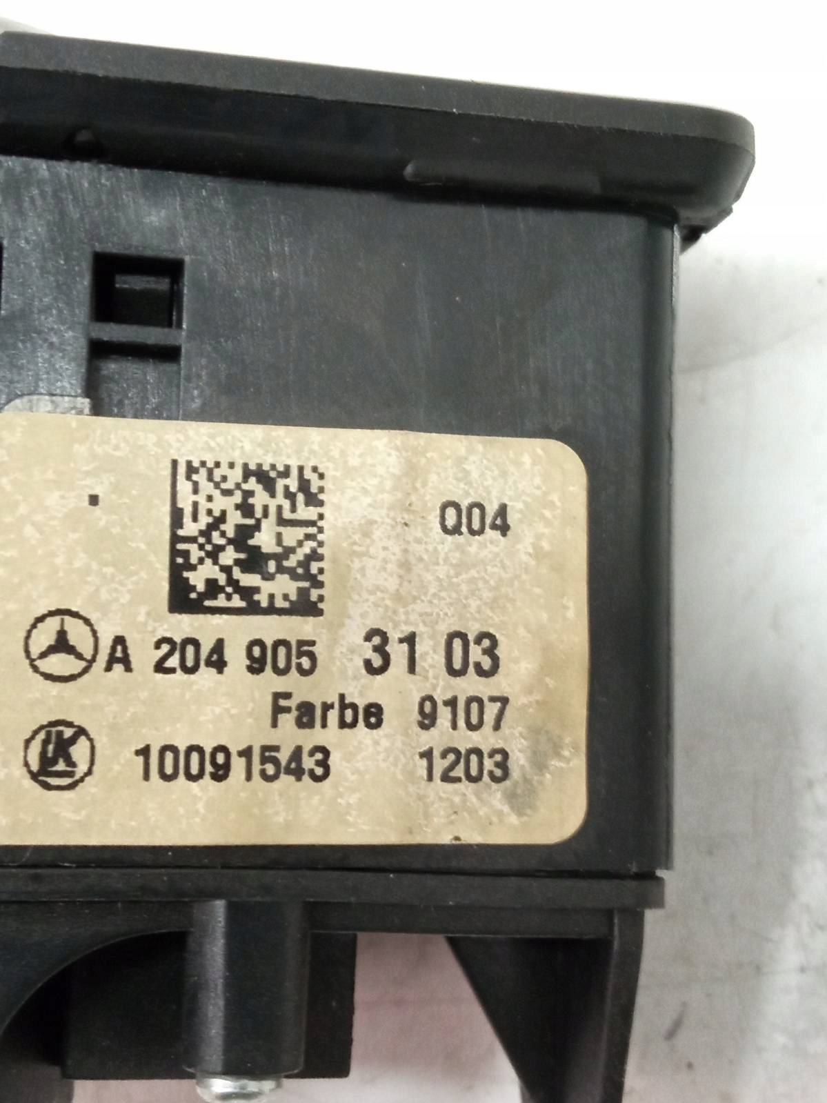 light switch A2049053103 Mercedes-Benz B-klasa II (2011- ) W246